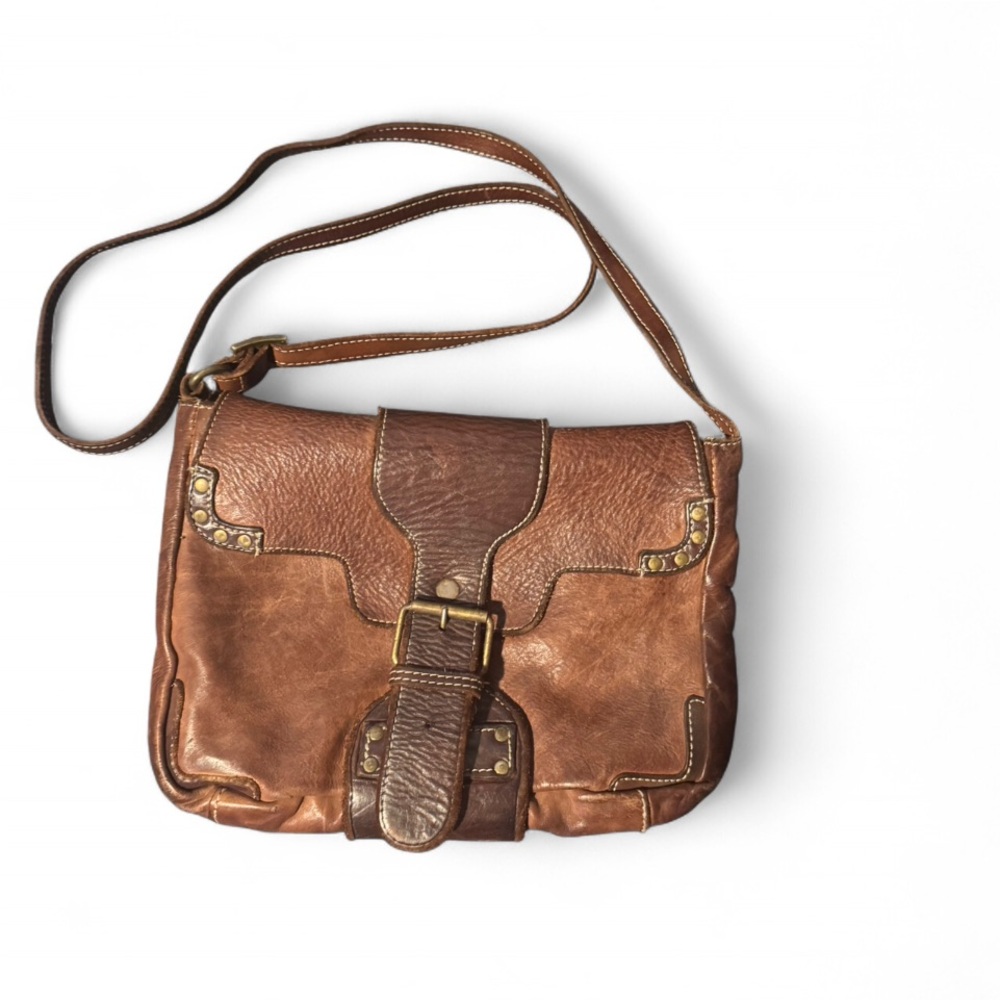 Brown Leather Crossbody Bag